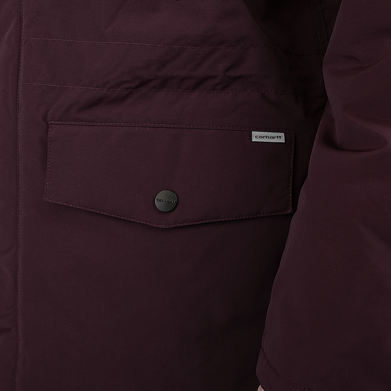 мужская бордовая куртка Carhartt WIP Anchorage Parka I021866-black - цена, описание, фото 5